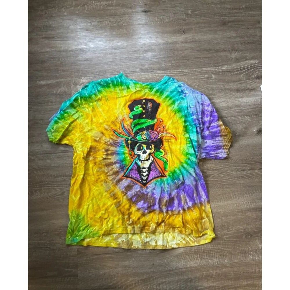 2024 Universal Studios Mardi Gras Shirt Tie Dye Size 2XL Festival Core